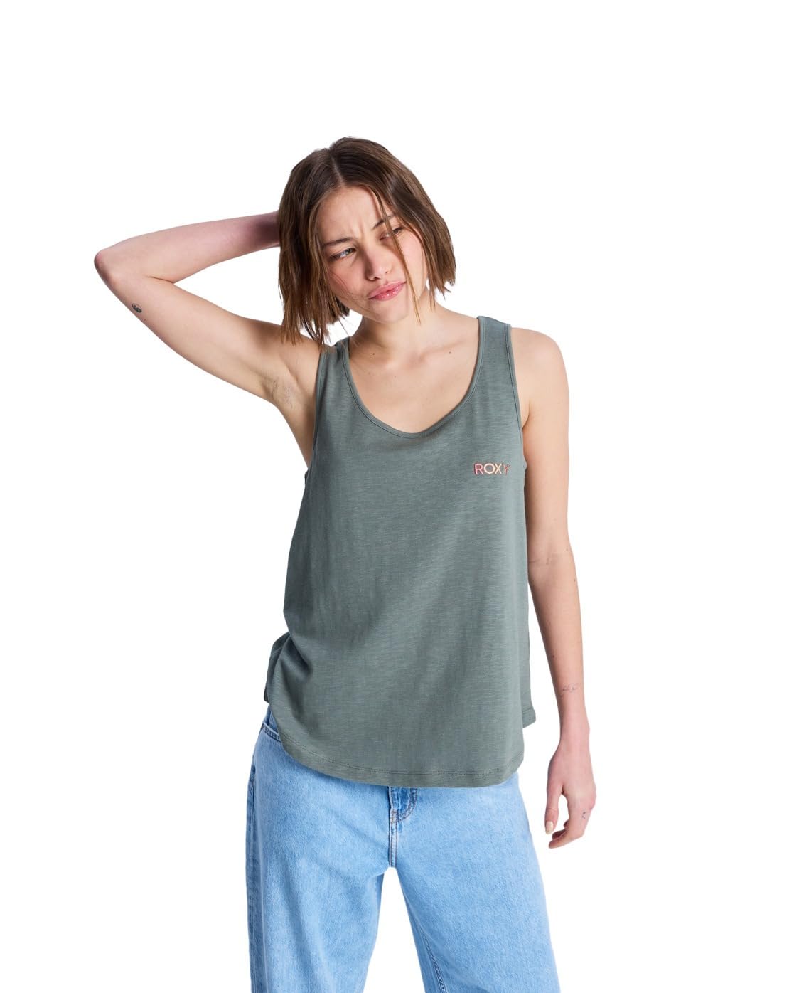 Roxy Short-Sleeved T-Shirt SATURDAZE Tank Womens Green