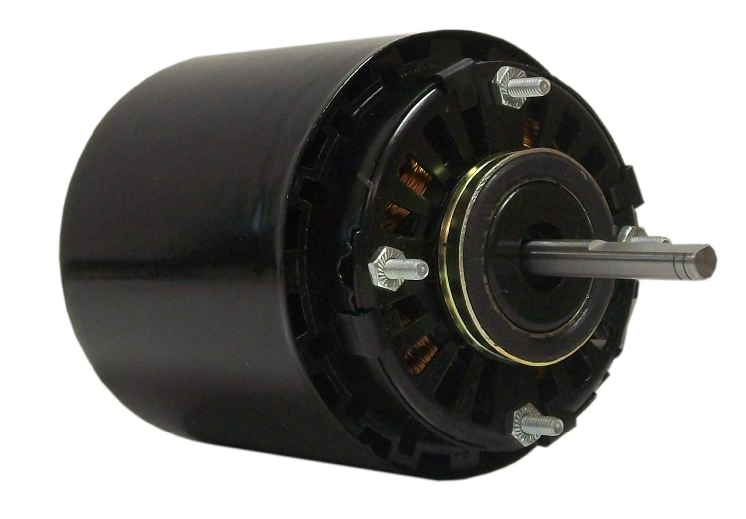Fasco D469 3.3" Frame Open Ventilated Shaded Pole Refrigeration Fan Motor with Sleeve Bearing, 1/12HP, 1550rpm, 208-230V, 60Hz, 1.3 amps
