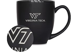 Rico Industries NCAA 15oz Matte Black Bistro Mug