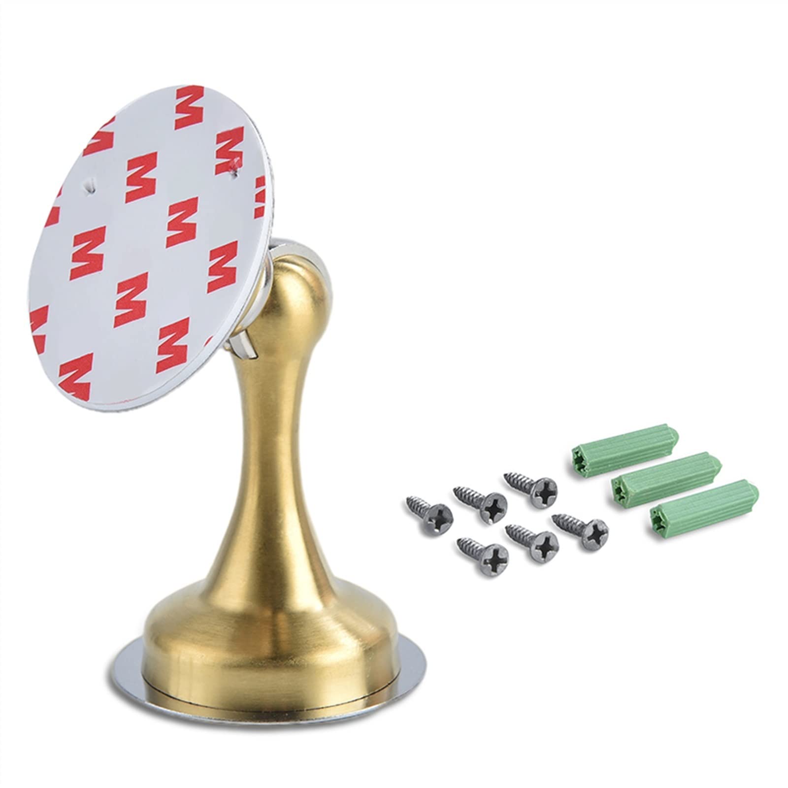 Butée de porte magnétique en acier inoxydable doré haute finition