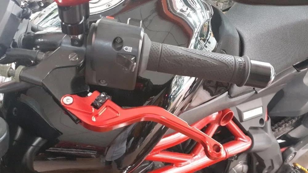 Pour Yamaha MT07 MT09 SR FZ9 2014 – 2015 FZ1 FAZER FZ6 XJ6 DIVERSION Leviers Frein Et D'embrayage Réglables CNC Levier Frein Moto(G)