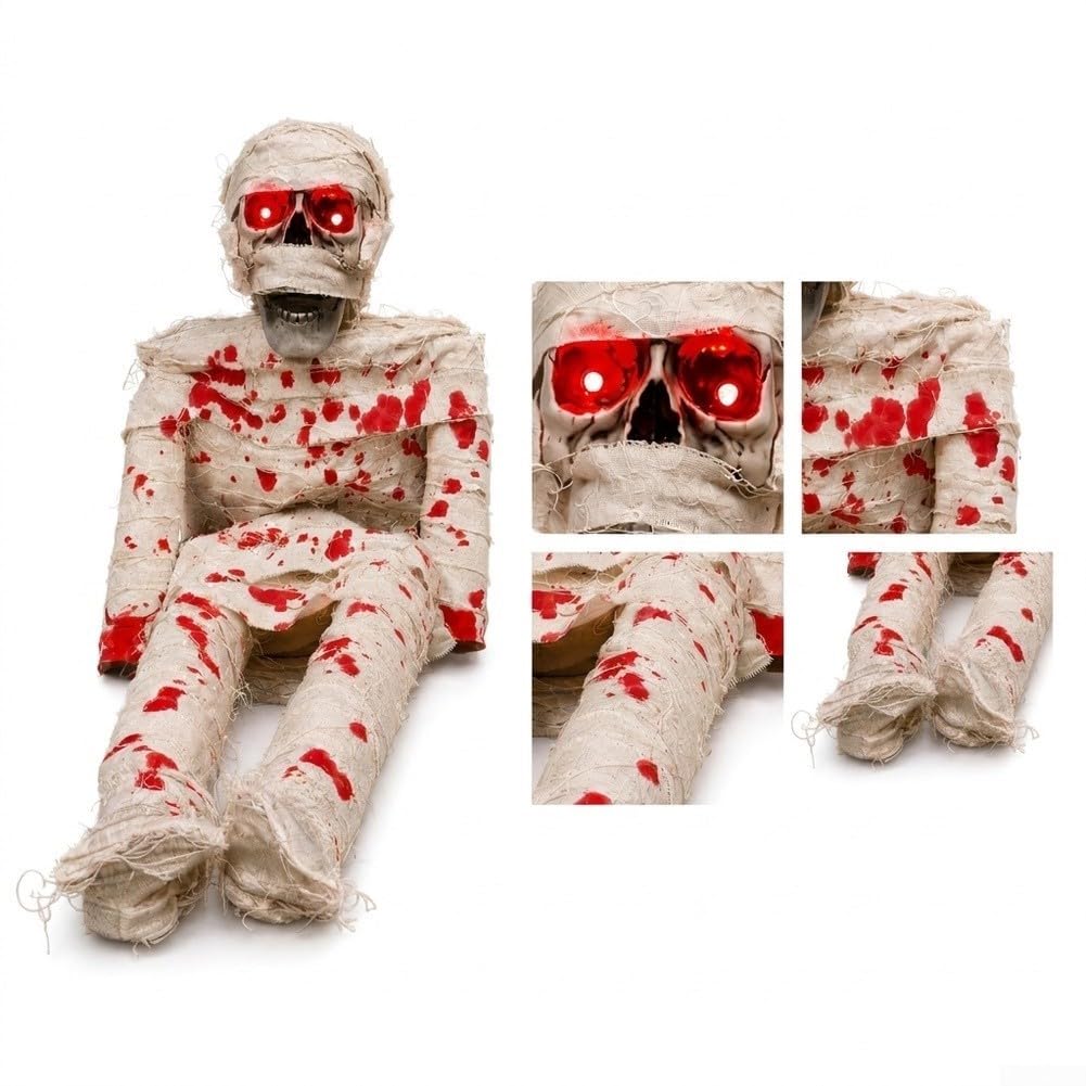 Sprachaktivierte Sitzende Leichenrequisite 82x35cm Halloween Dekoration