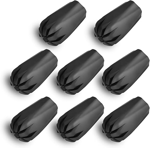 supregear Puntas de repuesto para bastón de trekkingsenderismo, protectores de extremos de goma antideslizantes para bastón, diámetro de orificio de
