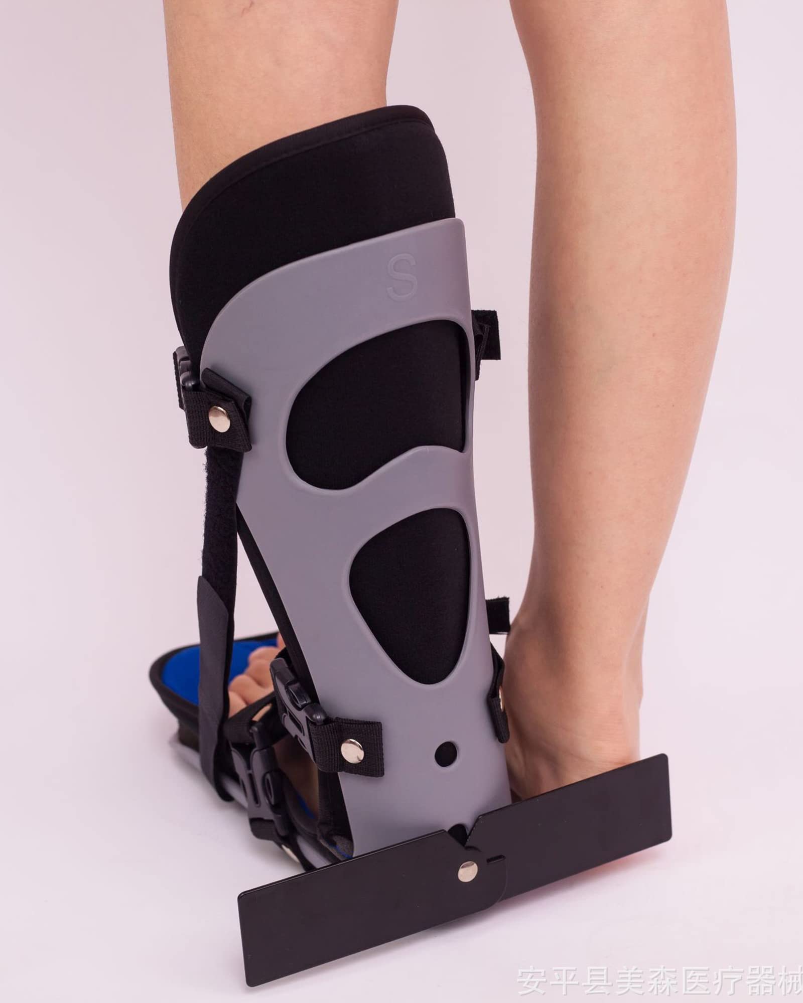 Estabilizador de ortesis para fascitis plantar, soporte nocturno para estiramiento, férula para dormir, para aliviar el dolor, M (L)