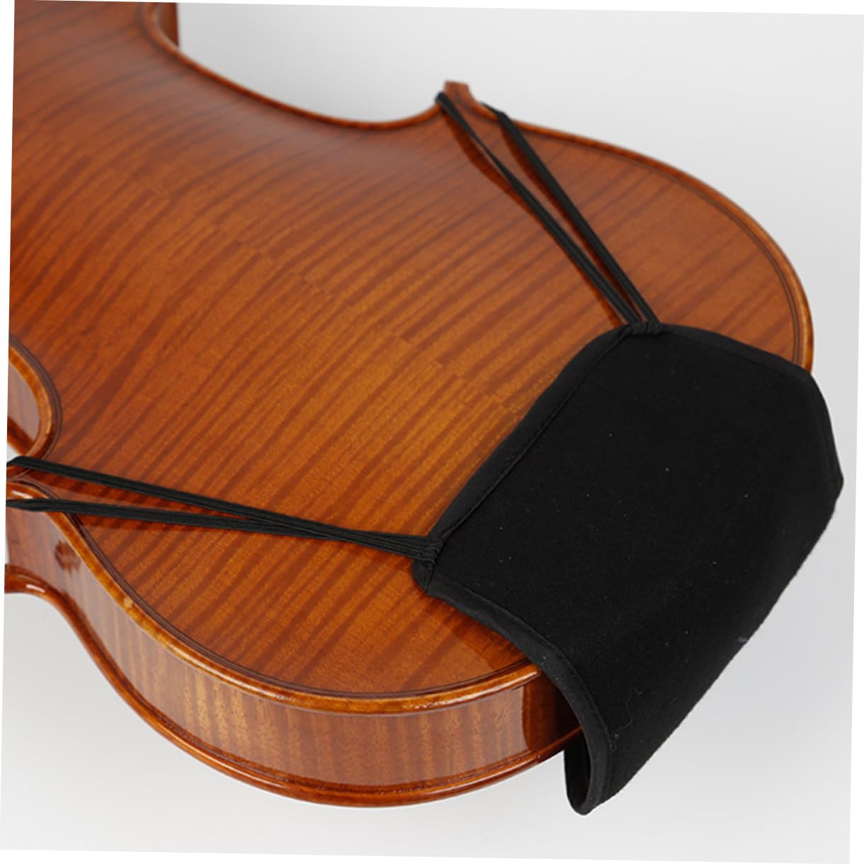 Almohadilla Varios estilos y Presentaciones para Práctica Diaria de Tela Flexible Negra, Evita Deslizamientos, Diseño Ligero y Compacto para Barbilla de Violín