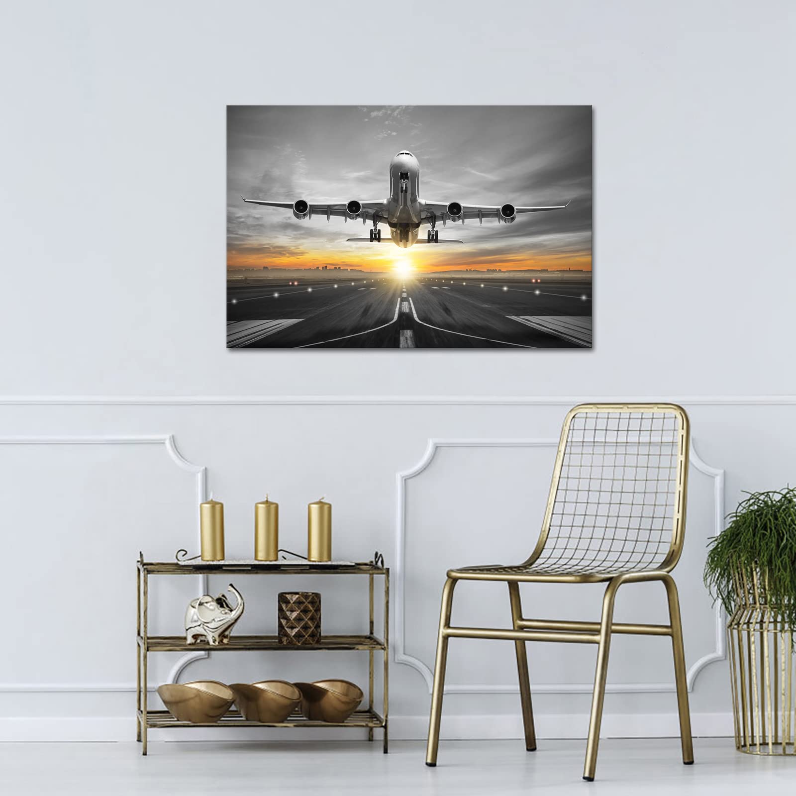 Poster 3D Vliegtuigen Illustration