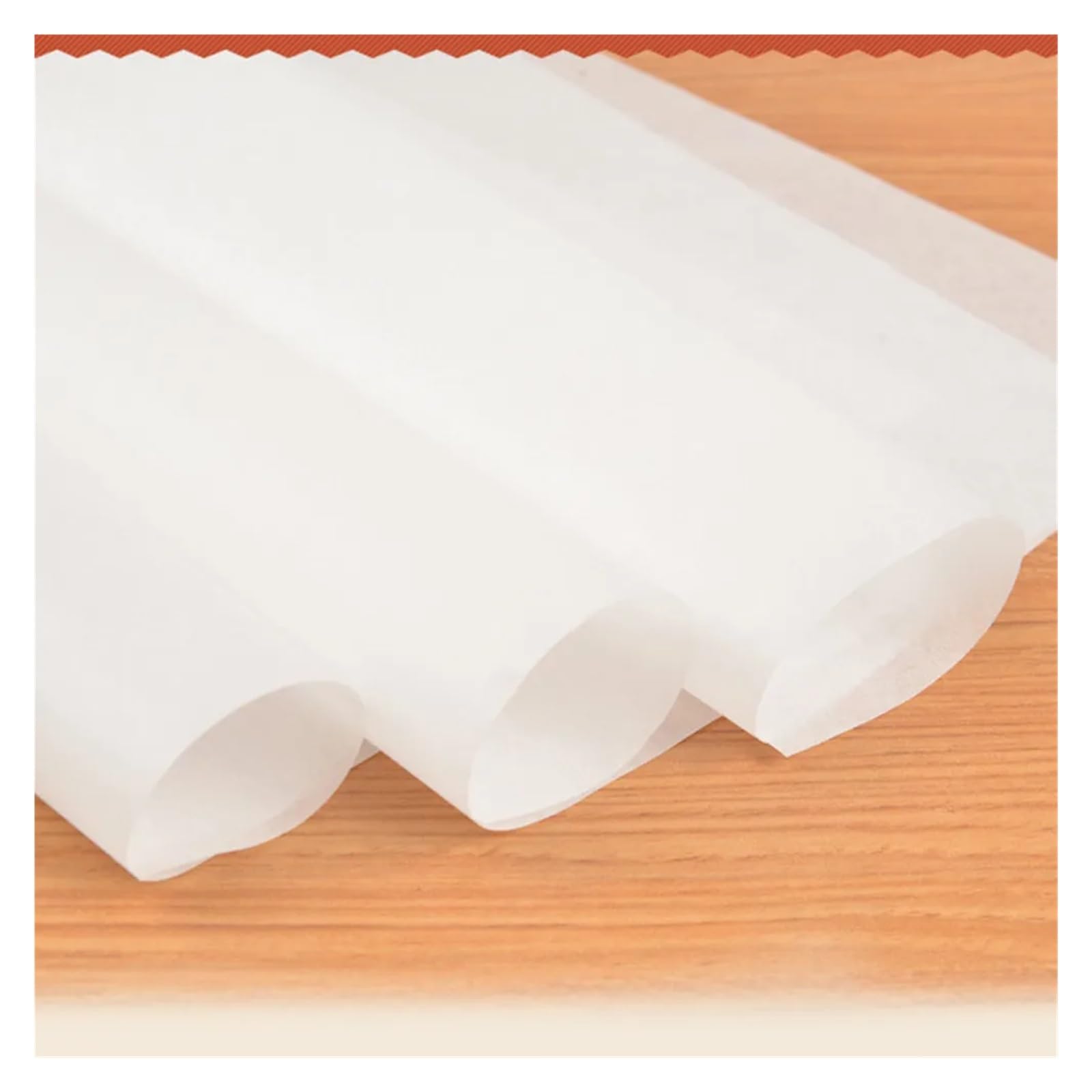 100 Uds. De papel, hojas de pergamino reutilizables antiadherentes calidad alimentaria for hornear en horno for asar a la parrilla