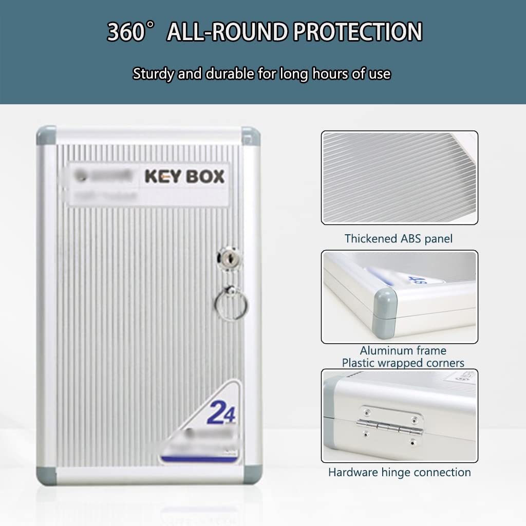 Chiave a parete Sto Cabinet 96-Key in lega di alluminio Key Box 6 Capaci Opts Secure Key nizer per Home Office e uso aziendale
