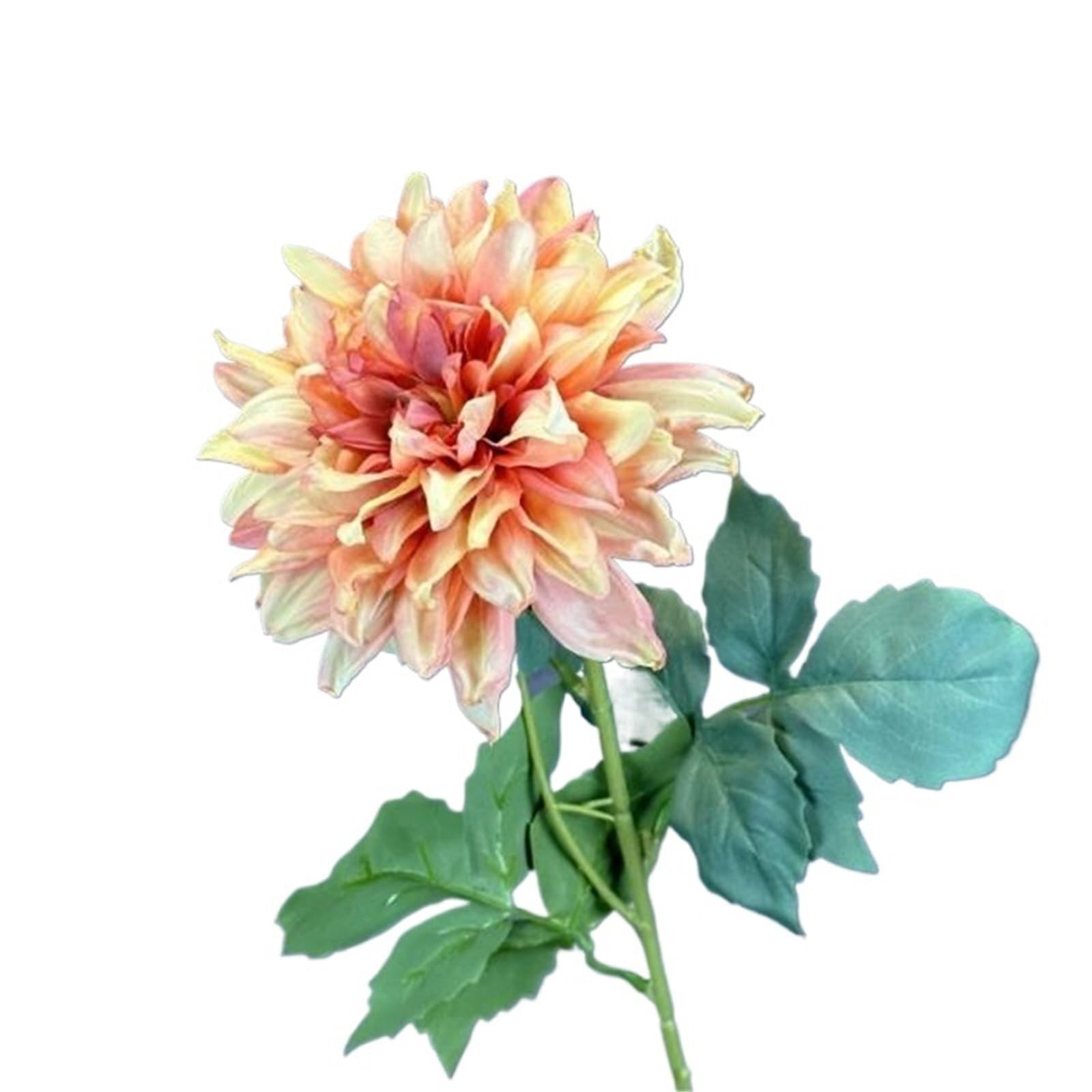 LXLAEOANG Artificial Flower Branches 5 Pcs Artificial Single Stem Dahlia Chrysanthemum Simulation Autumn Peony Wedding Floral Accessories Decoration Material(Color9)