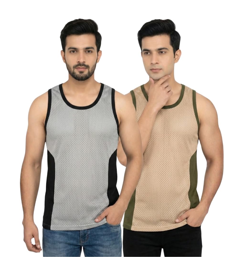 looks united Men Printed Sleeveless Gym Vest-picture-28