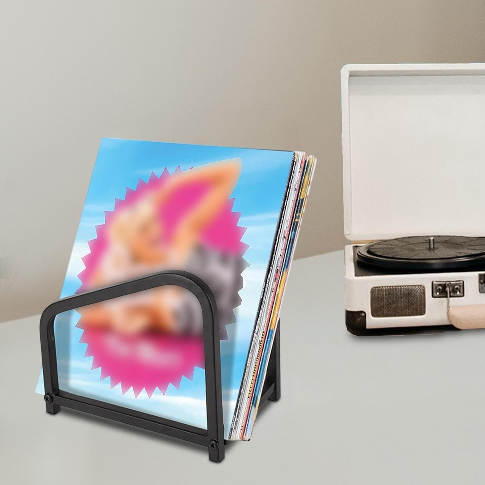 Porta Vinili Supporto for Dischi in Vinile, for CD, for Moderno for Riviste, Video Supporto Dischi