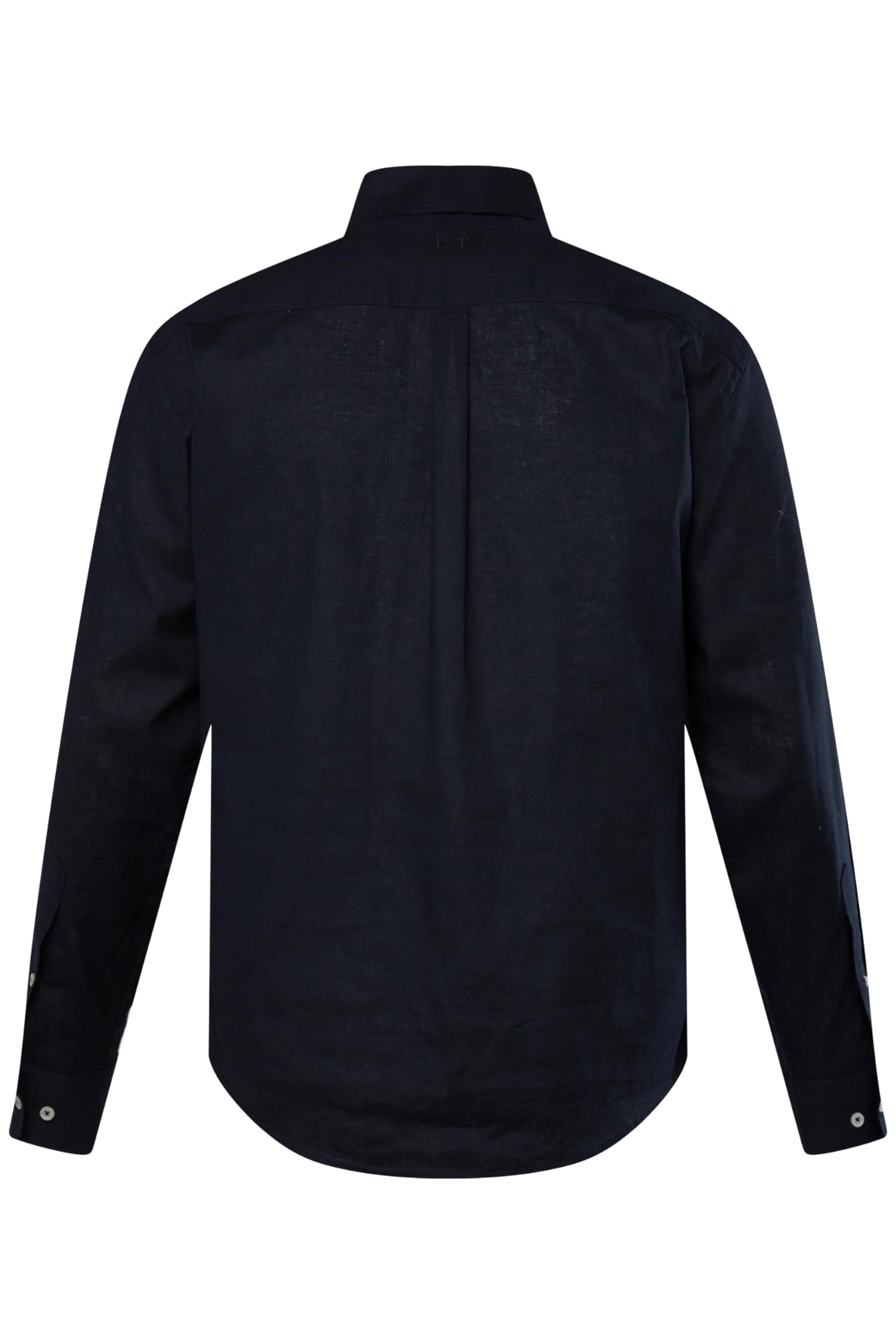 JP 1880 Koszulka Mężczyźni Lniana koszula z długim rękawem, kołnierz buttondown, nowoczesny krój