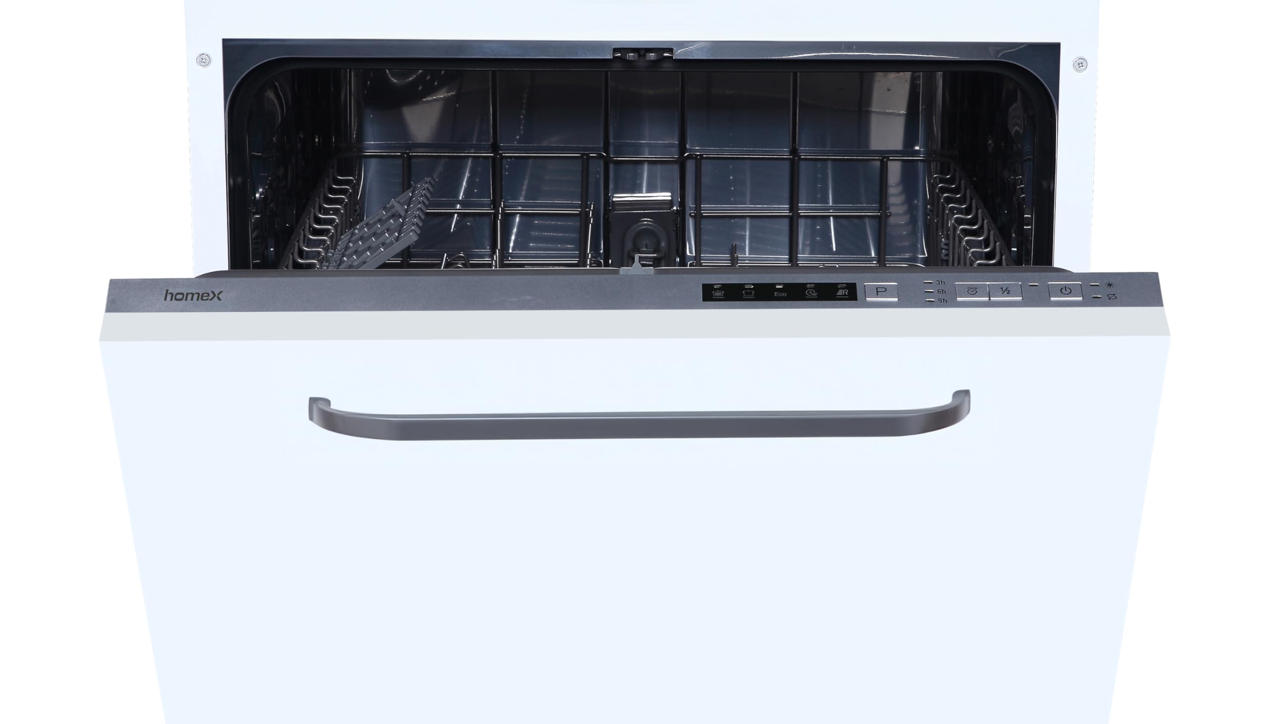 homeX Geschirrspüler vollintegriert 60 cm 14 Maßgedecke 5 Programme Aquastop GSEV6014AE