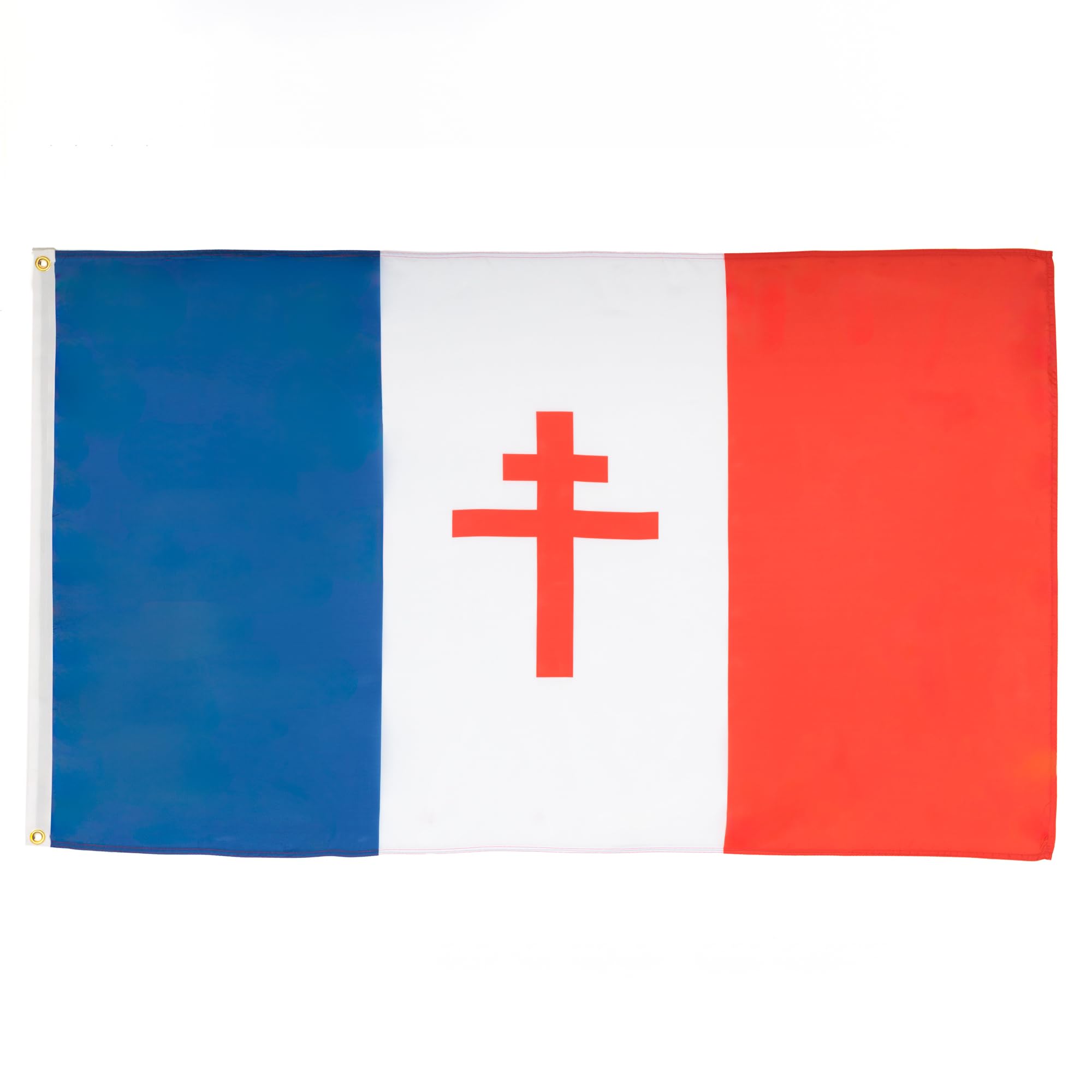 AZ FLAG - Set of 10 Free France Flags 1940-1944 - 150 x 90 cm - French Resistance Flag 100% Polyester with Integrated Metal Eyelets — image 1