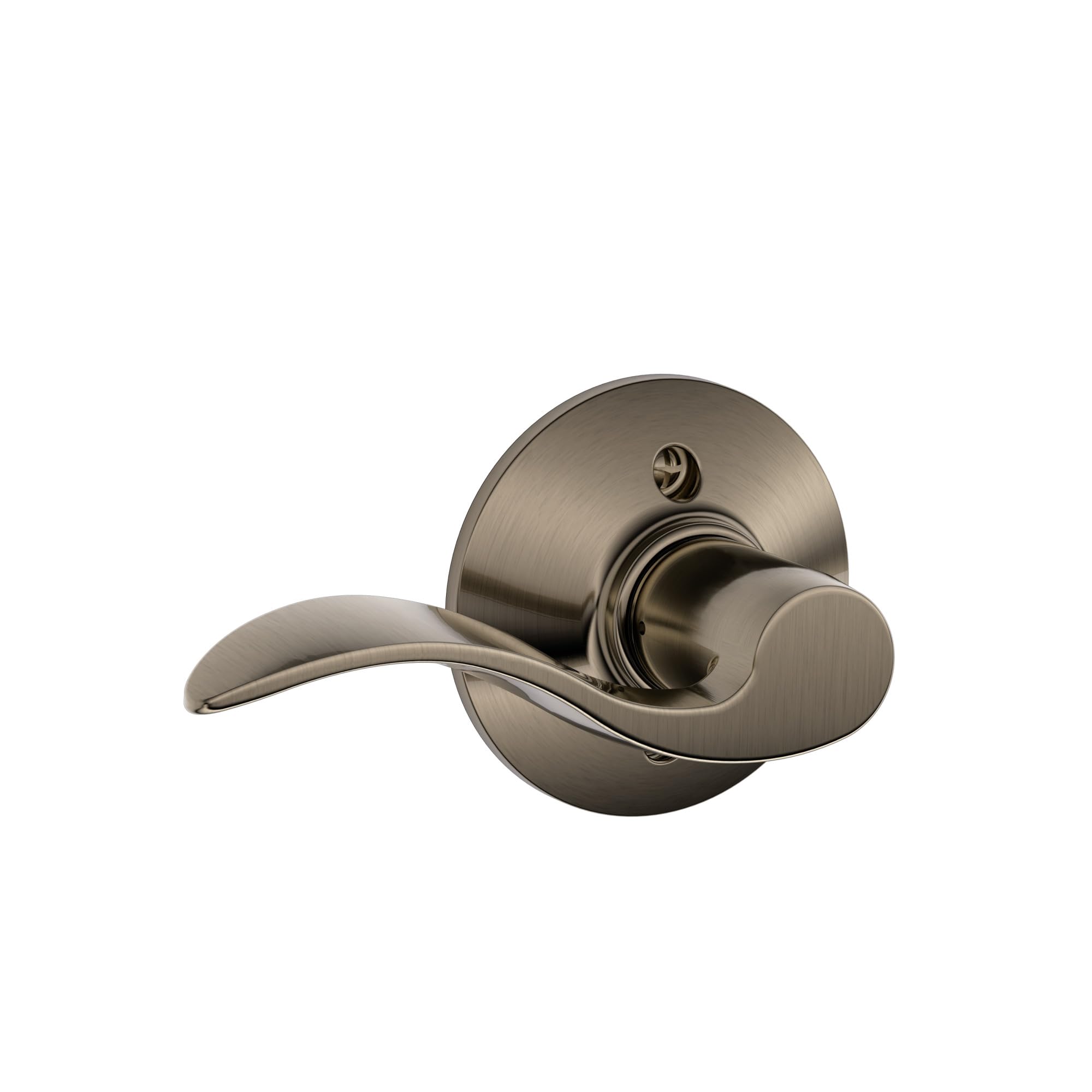 Schlage Accent Lever Dummy Door Handle - Antique Pewter Decorative Pull For Interior Doors