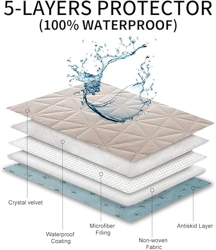 Miniatura 9 de Ameritex Funda de sofá impermeable para asientos, funda de sofá para perros, funda de sofá para mascotas, funda de terciopelo para silla, sofá