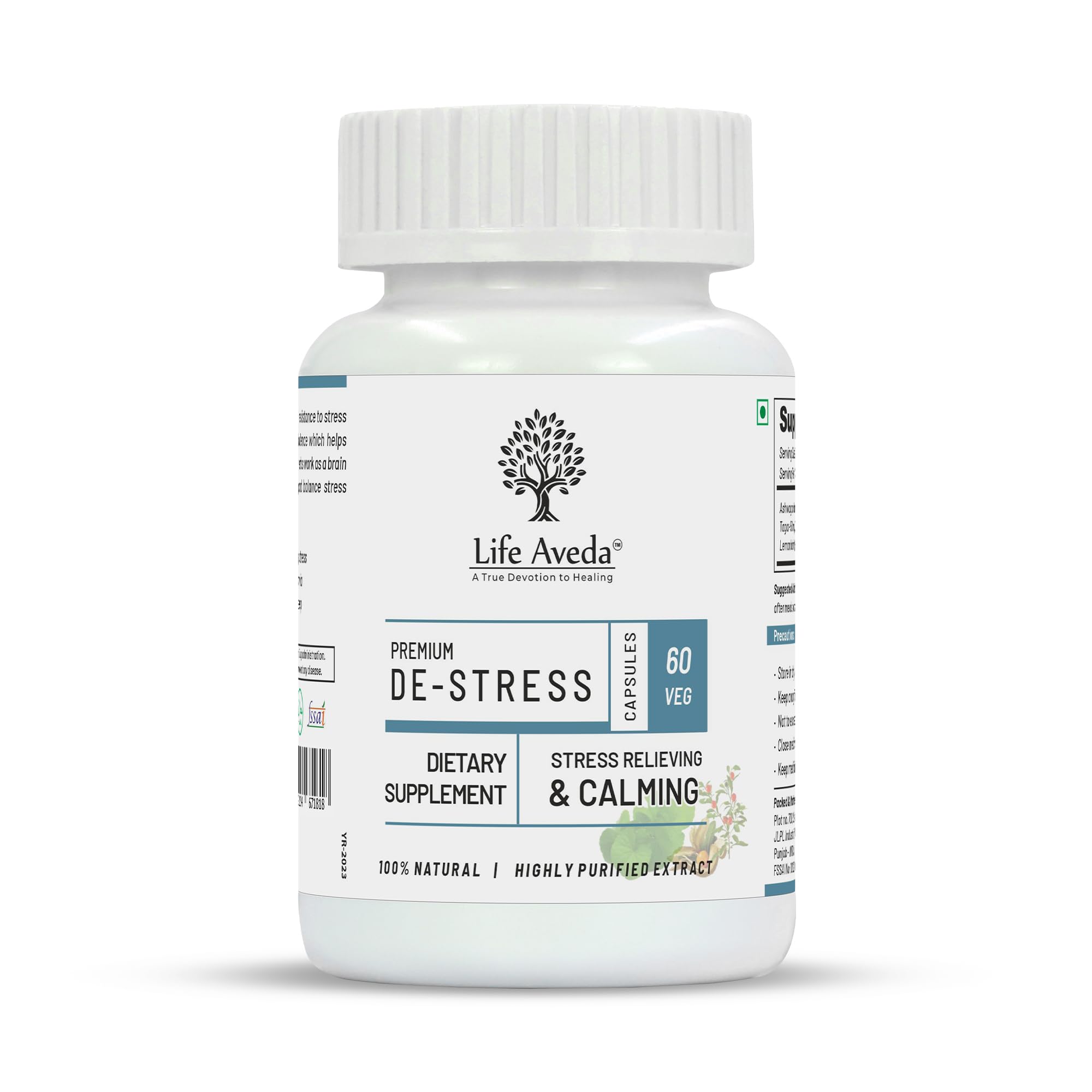 Life Aveda De Stress Ayurvedic stress & anxiety Formula (Pack of 2)