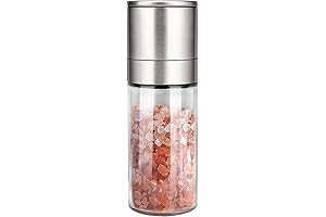 Gulex® Real Sea Salt Grinder - Adjustable Pepper Mill and Stainless Steel Salt Shaker
