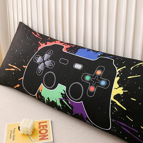 Miniatura 5 de NTBED Funda de almohada corporal para juegos de teñido anudado 100 microfibra cepillada funda de almohada con cierre de sobre para niños adultos 20