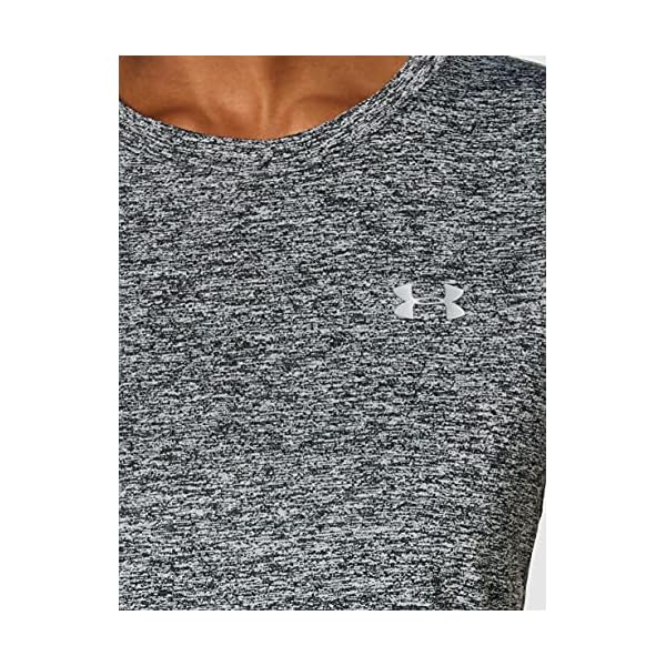 Under-Armour-Womens-Tech-Twist-T-Shirt Under Armour Women's Tech Twist T-Shirt , Black (001)/Metallic Silver , Large