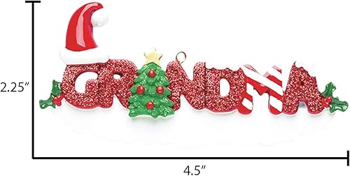 Vista 12 de Adorno familiar personalizado – Adorno de Navidad para árbol de Aunt 'Best Aunt Ever' 2024