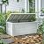 Keter 165 Gallon Weather Resistant Resin Deck Storage Container Box Outdoor Patio Garden Furniture, White