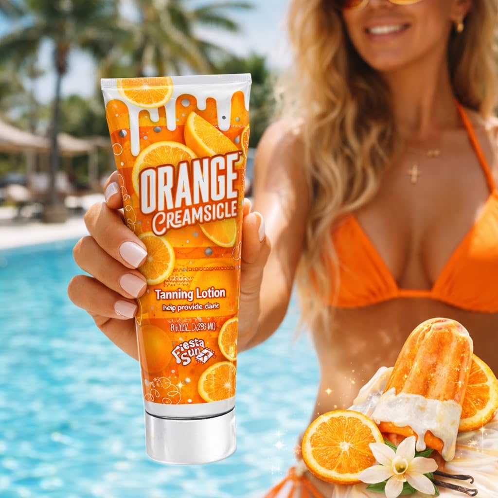 フェイスクリーム Orange Amazon.com : Fiesta Sun Orange Creamsicle Natural Bronzer Tanning