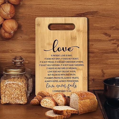 Tabla de Cortar de Bambú Rectangular con Asa 29.5x19.3 cm miniatura 5