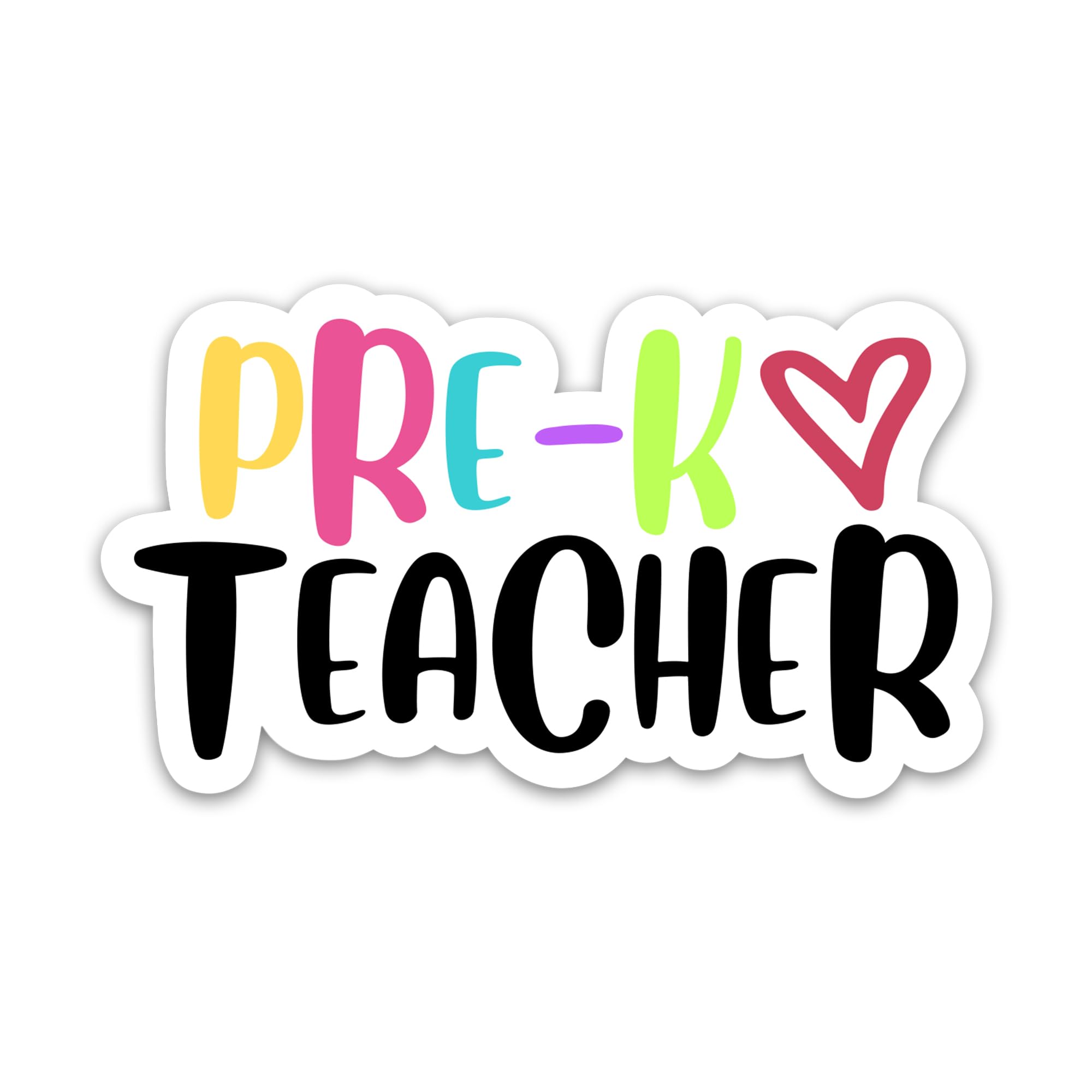 TANGOGLAM Pre-K Teacher Sticker, Vinyl Waterproof Colorful Decals for Laptop Water Bottle Hydro Flask Flask Notebook, Teachers Day Appreciation Gifts