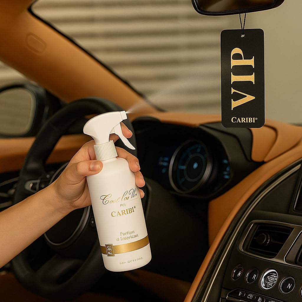 AutoFullCar C'est laVie CarIBI VIP Lufterfrischer für Auto zum Aufhängen, 250 ml, eleganter Duft, inspiriert von Prestigio-Parfums für Auto, Zuhause oder Büro (300)