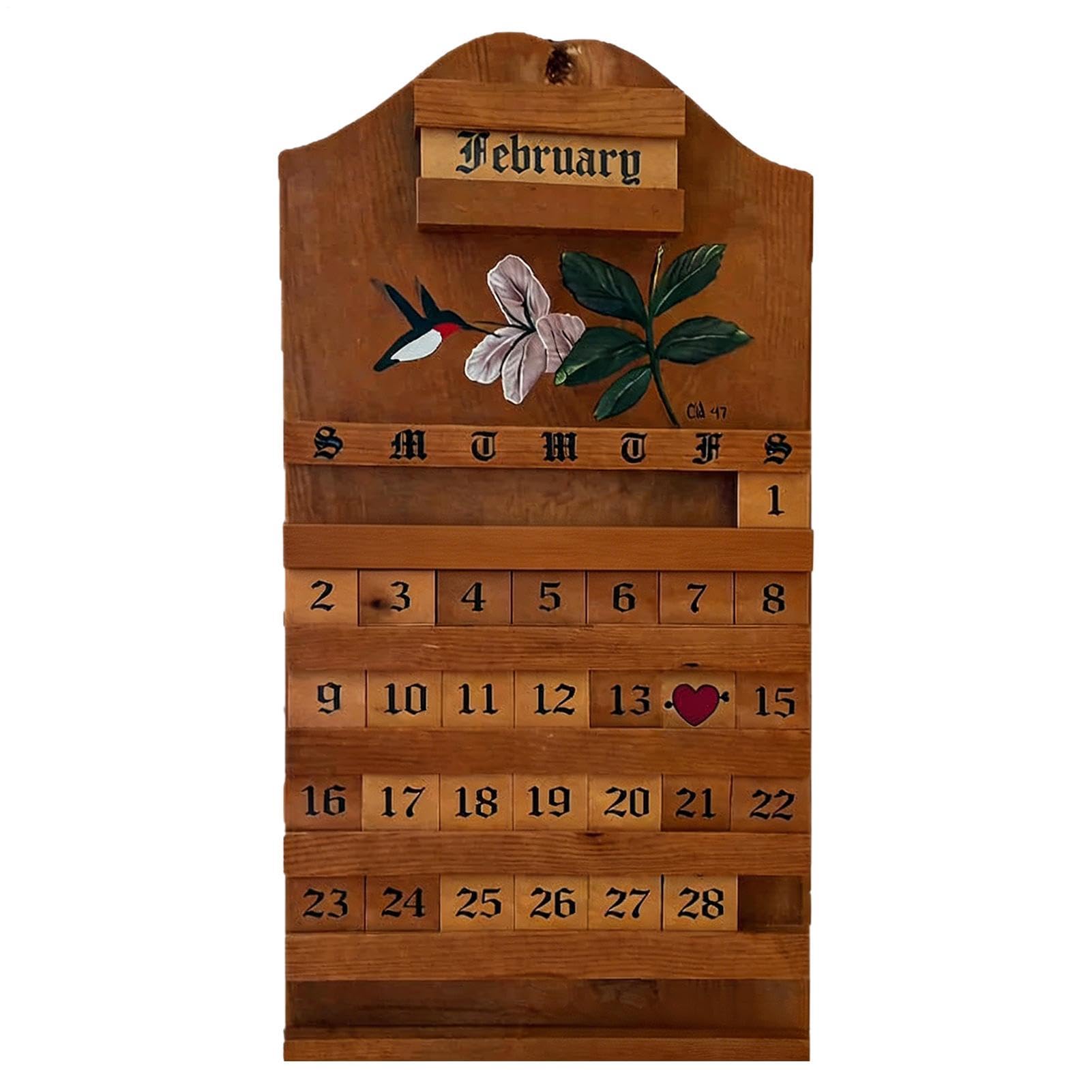 Calendario perpetuo de escritorio reutilizable con visualización de fecha 8
