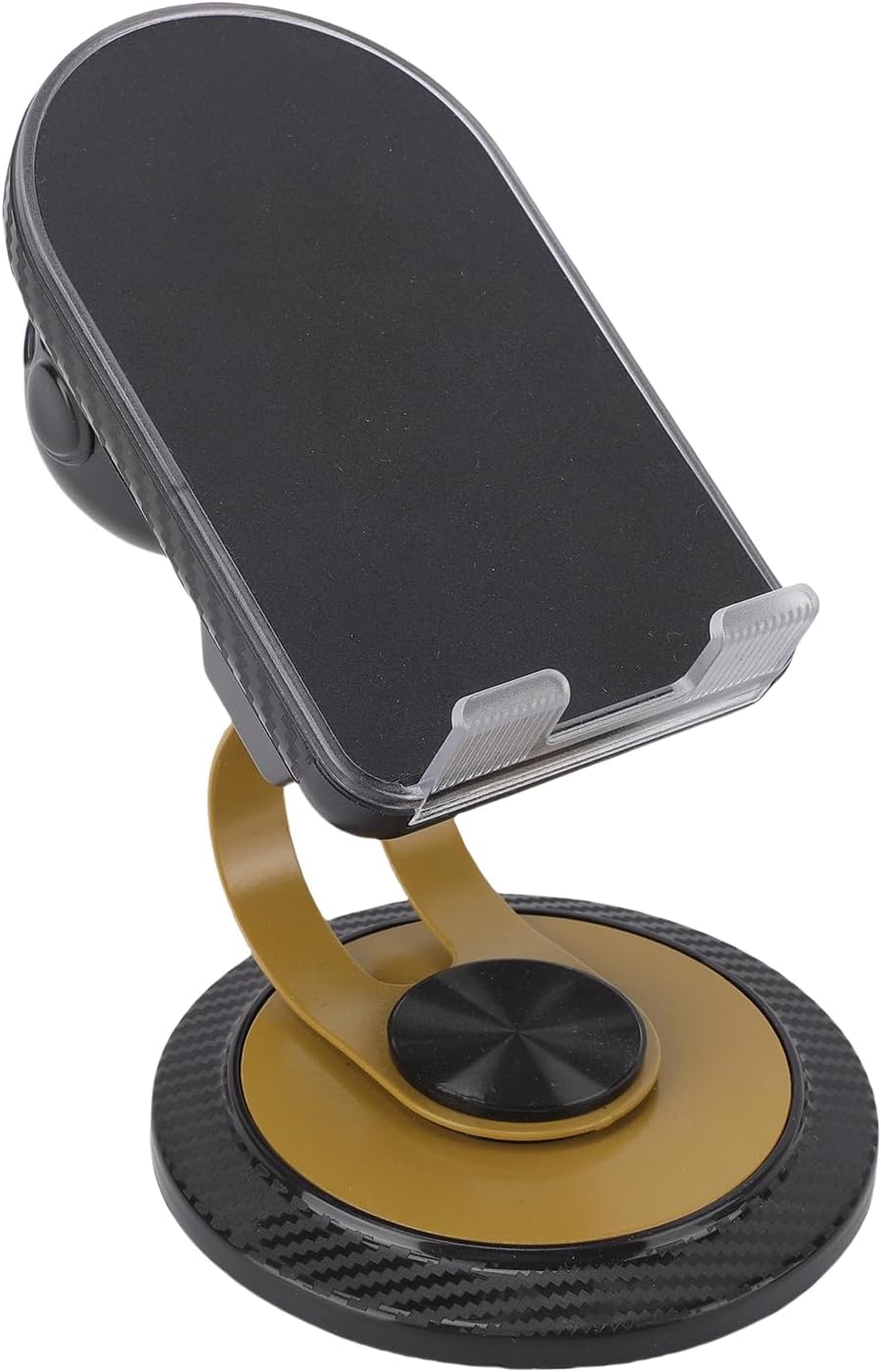Induction Speaker, Wireless Induction Audio Speaker Phone Holder Rechargeable Rotatable with Colorful Ambient Light for Men Women