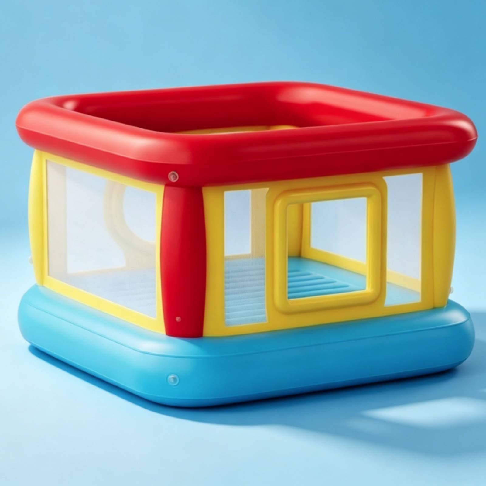 Colcolo Castello Gonfiabile per Bambini Trampolino Gioco Salterello Casa Gonfiabile in Pvc con Fondo Robusto per Aerazione E Sorveglianza Adatto a Spazio, Gonfiabile 33033