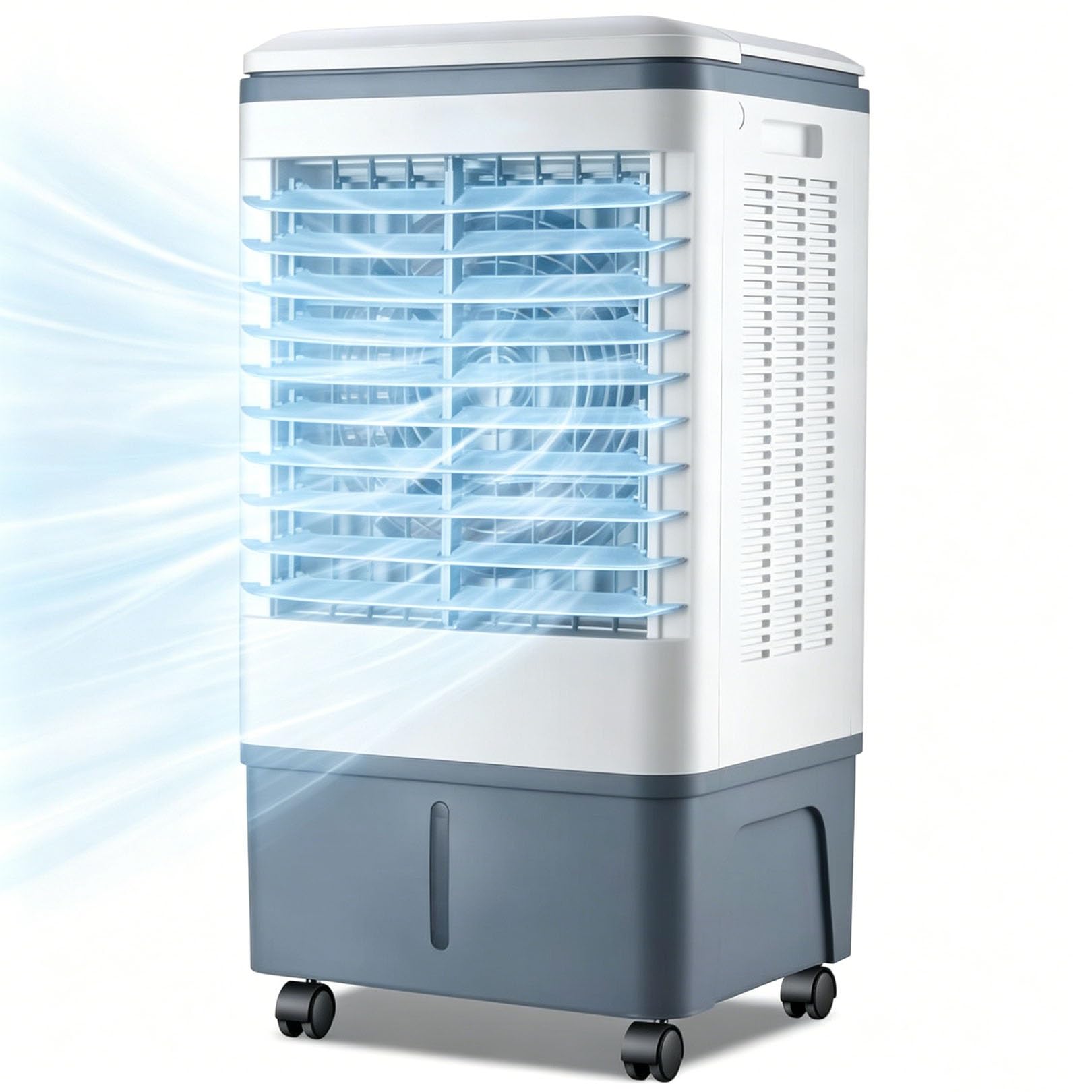 MESCXTY Portable Air Conditioner, 20L Mobile Conditioning Unit, 3-in-1 Humidifier Cooling Fan, 120° Oscillation, 3 Mode & Speed, Remote Control, Evaporative Cooler for Home Office Bedroom