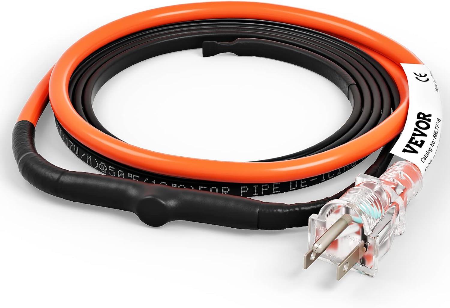 VEVOR SelfRegulating Pipe Heating Cable, 6feet 5W/ft Heat Tape for