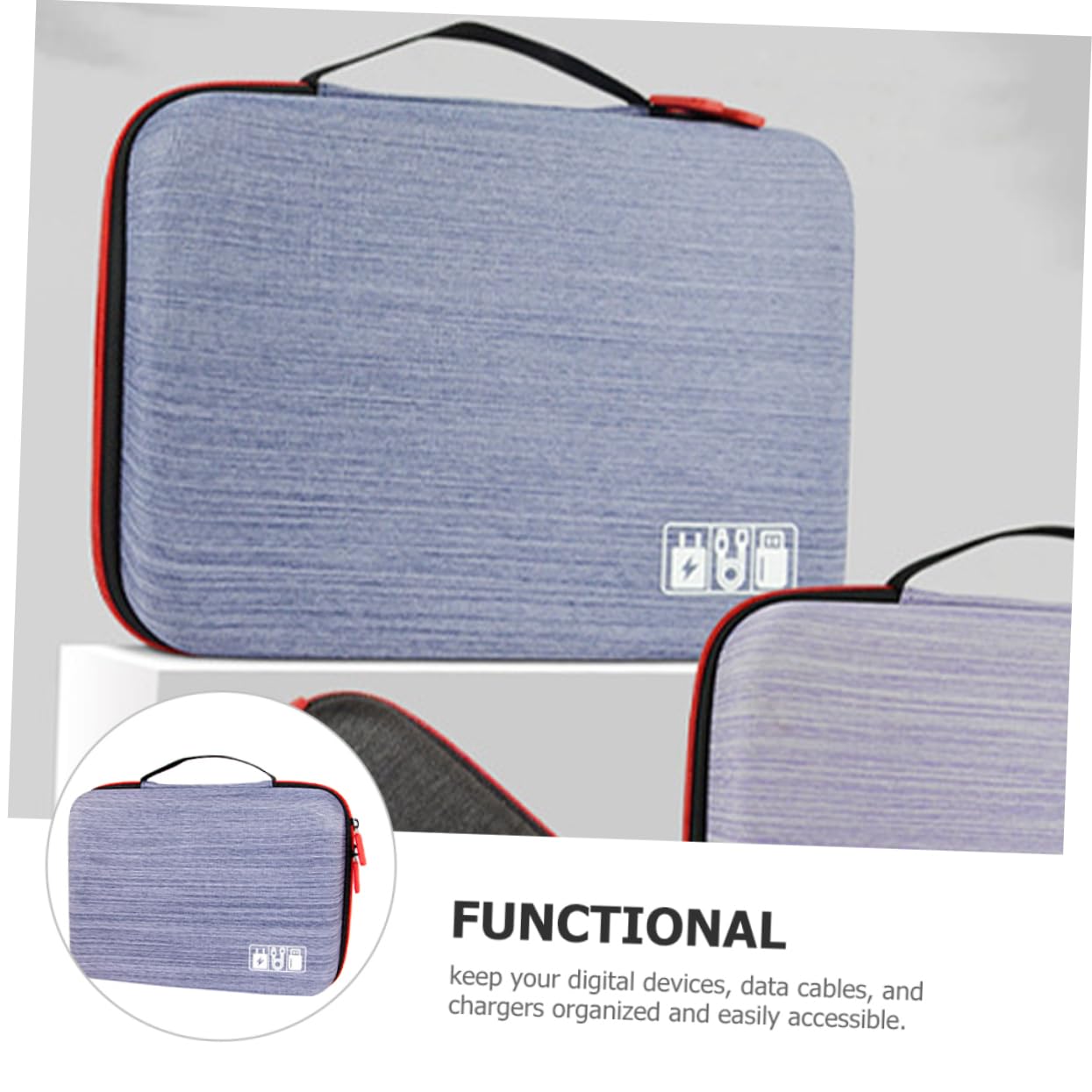 Estuche Organizador de Cables Rígido E de EVA Oxford