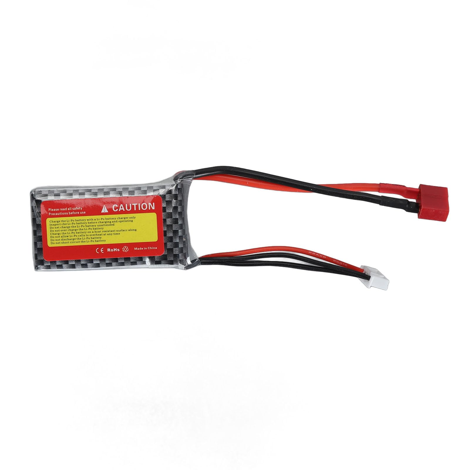 POENVFPO Batteria LiPo 850mAh 11,1 V 25C 3S, Batteria Leggera Ai Polimeri di Litio con Protezione da Sovraccarico con Spina T, per Aereo RC Drone da Corsa FPV