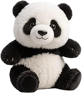Eojpdji Kuscheltiere Für Kinder - Naturgetreue Pandas Plüschfiguren Als Tischdekoration,Süßes Stofftier Sammelstück Wohnaccessoire Für Jugendliche Erwachsene Frauen Männer Mädchen Allgemein