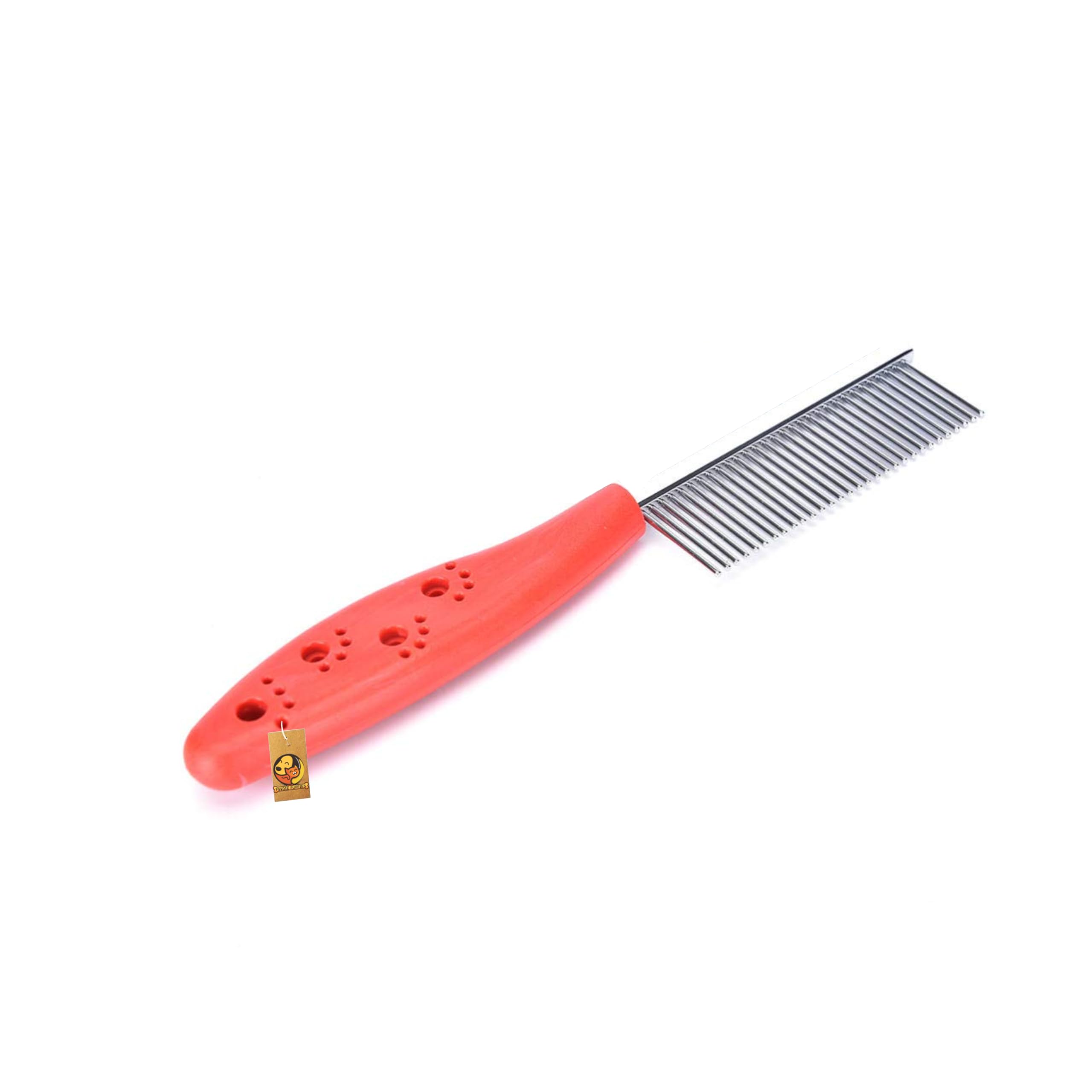 Foodie Puppies Single Side Steel Needles Dog Comb - (Paw Single Comb) (Color May Vary) | Stainless Steel Fine Teeth and Comfortable Grip Plastic Handle | Remove Matts, Knots and Tangle (B08L51JJV9) Amazon Price History, Amazon Price Tracker