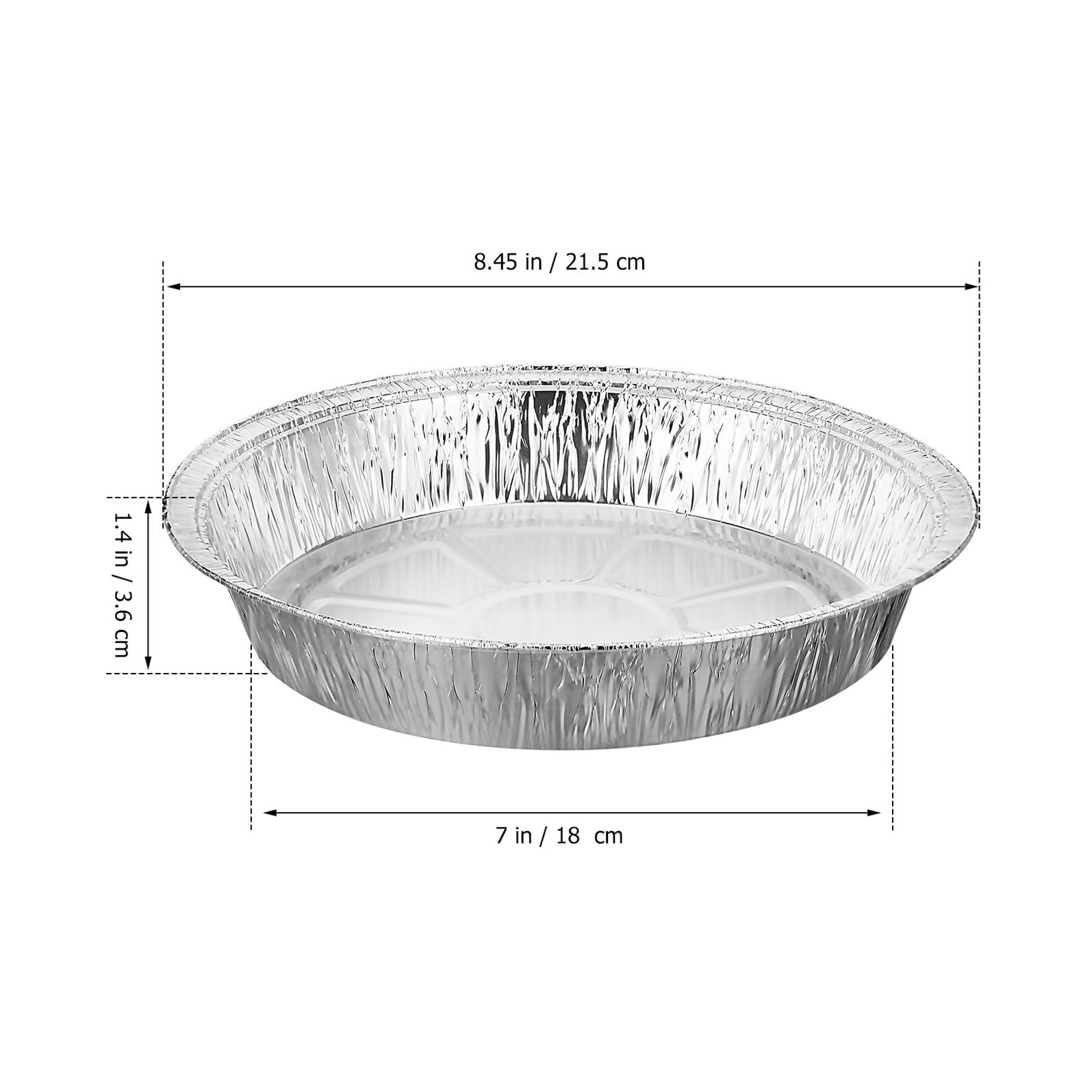 Moules Jetables pour Friteuse à Air 20 Cm en Aluminium Résistant Haute Température Barquettes Rondes Polyvalentes Cuisson et Conservation 100 Pièces Cuisine Maison