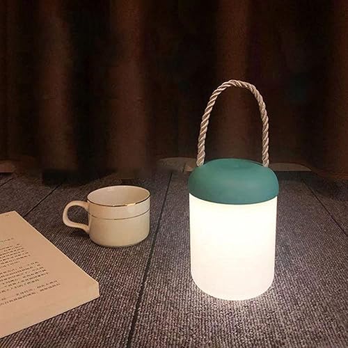 Miniatura 6 de Portátil Portátil Luz Noche Sala de Estudio Moderno Simple y Cálido Creativo Dormitorio Lámpara de Mesa Led Decoración Monocromática Luz Cálida