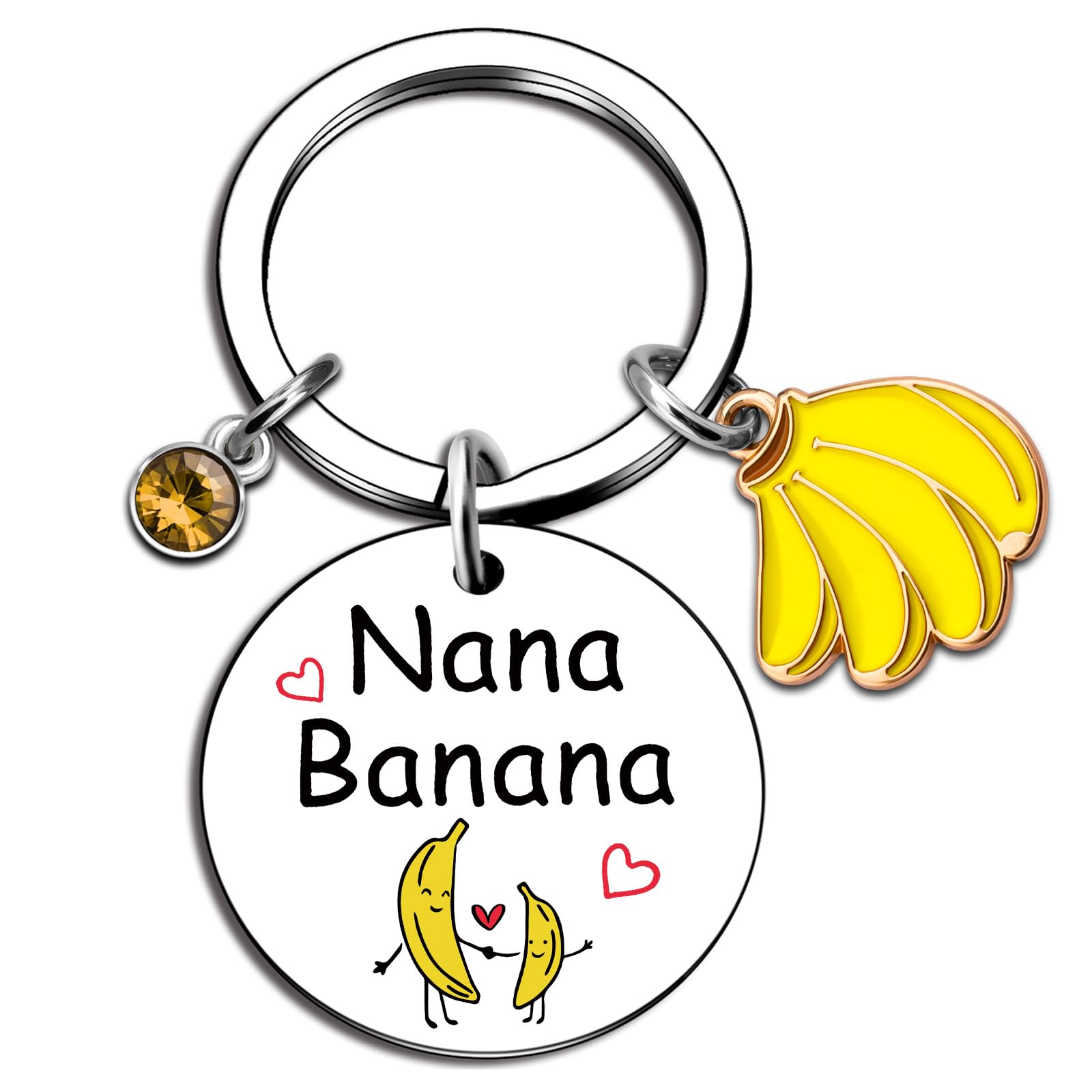 igvean Nana Gifts Banana Keychain Nana Birthday Gifts Great Grandma Gift Ideas Funny Grandmother Present from Grandkids Christmas Mothers Day Gift for Grandma