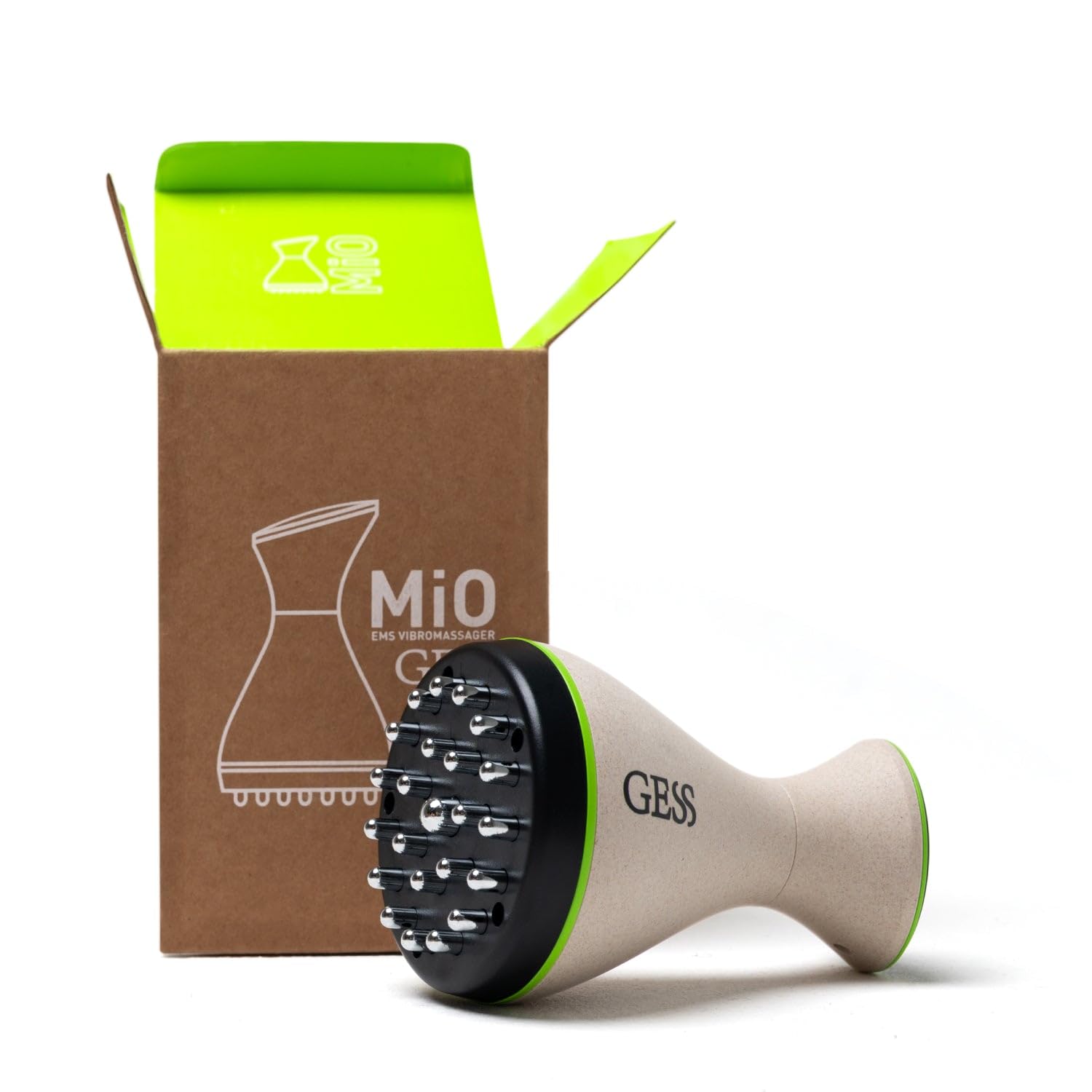 GESS MIO Massaggiatore EMS per Modellare e Tonificare Corpo - 9 Modalità di Intensità, Anti-Cellulite, Massaggio Vibrante per Gambe, Glutei, Collo e Detox