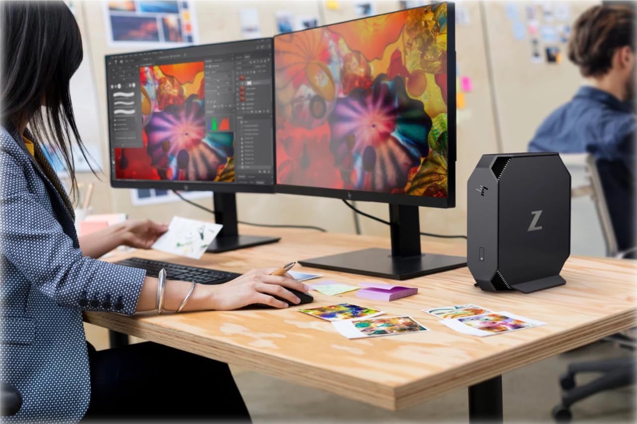 HP Z2 Mini G4 Workstation Desktop Computer, Core i7-8700T 3.2GHz, 8GB RAM, 256GB SSD, Mouse & Keyboard, DisplayPorts, Windows 11 Pro (Renewed)