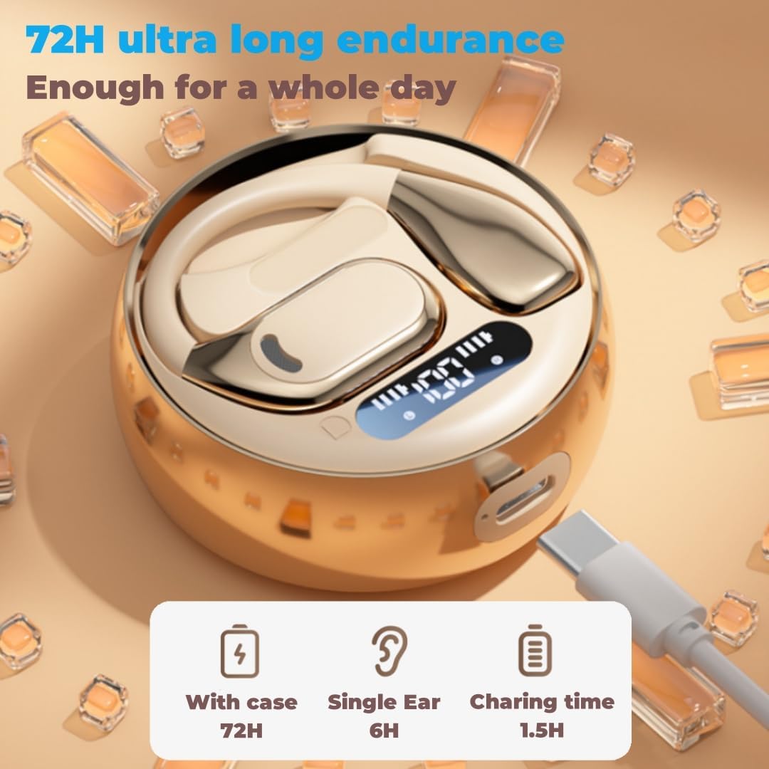 Fenpos M76 Charging Case with Type-C cable connected