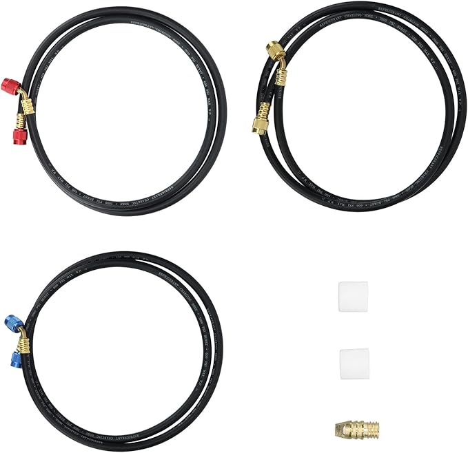 Manguera de Carga de Refrigerante AC Walfront 1.5m, Antiexplosión miniatura 8