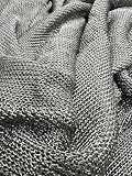 Stretch Metallic Titanium Chainmail Fabric by The Yard, 60" Wide, Sheer, 2-Way Stretch, Club Wear, Dance Wear, Costume