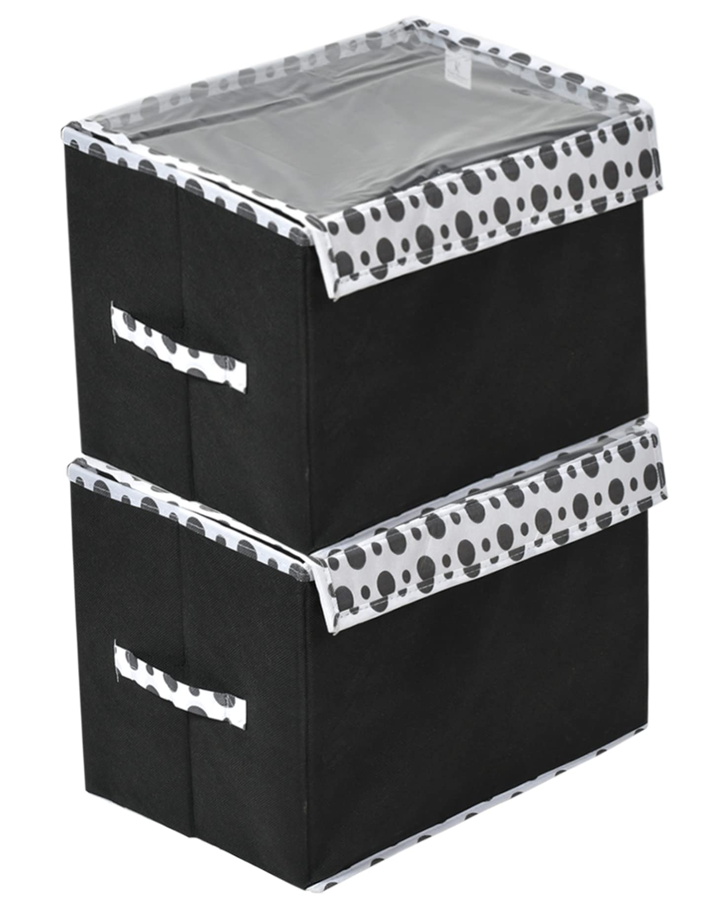 See full amazon price history chart for Kuber Industries Dot Printed Multiuses Small Non-Woven Storage Box/Organizer With Tranasparent Lid- Pack of 2 (Black) -44KM0411 Kuber Industries Dot Printed Multiuses Small Non-Woven Storage Box/Organizer With Tranasparent Lid- Pack of 2 (Black) -44KM0411 (B09JWLVNHN) Amazon Price History, Amazon Price Tracker