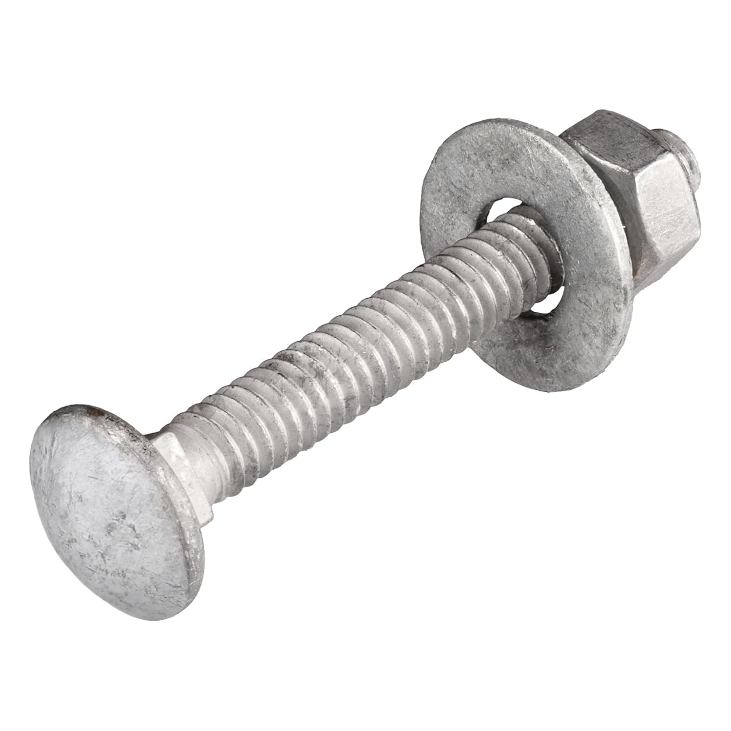 Galvanized Carriage Bolts - 50 Pack with Washers & Nuts -7