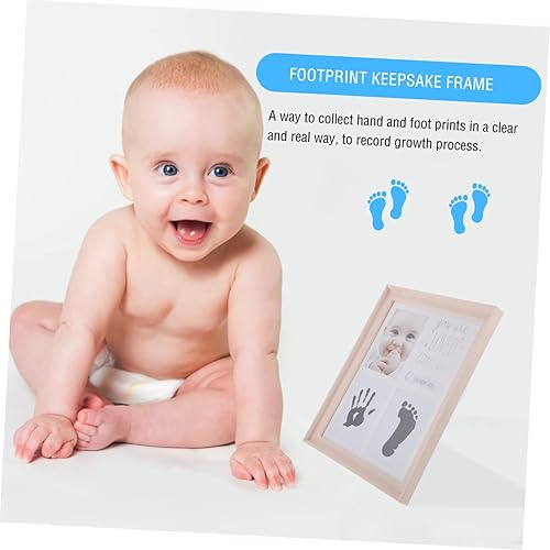 Miniatura 2 de 1 Unidades de mano y pie inkpad marco de fotos huella infantil huella infantil marco de fotos marcos de bebé para fotos mamá regalo huella bebé